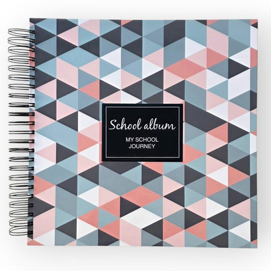 English School Album - Pink and Grey Triangles