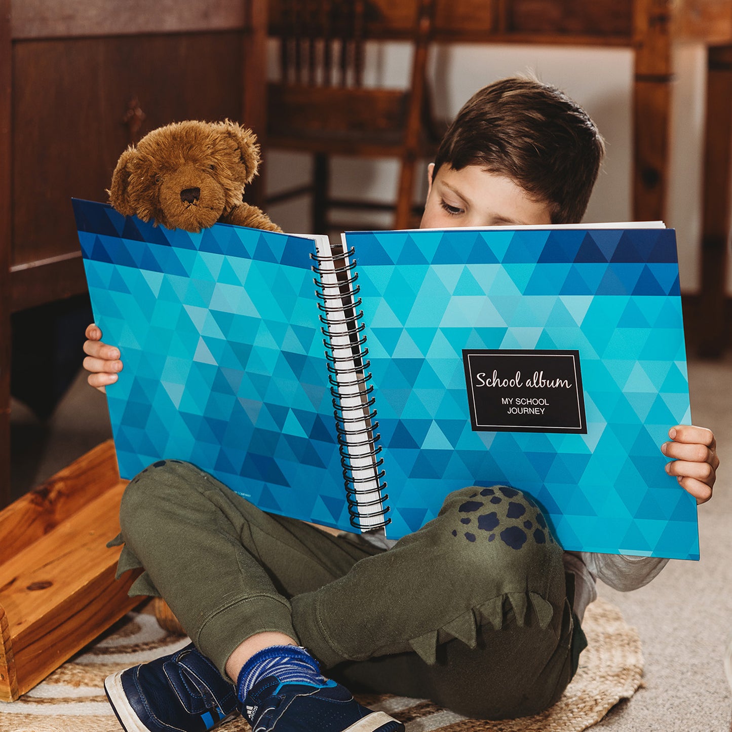 English School Album - Blue triangles