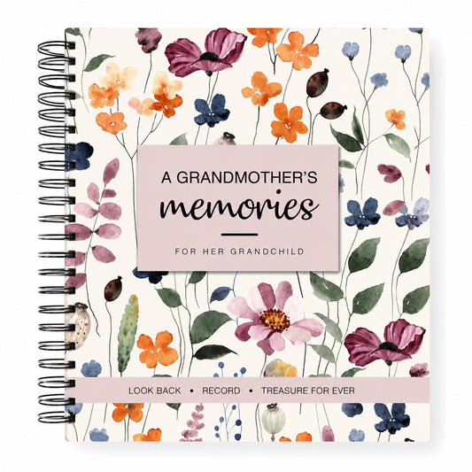 Grandmother's Book of Memories - Watercolour cover