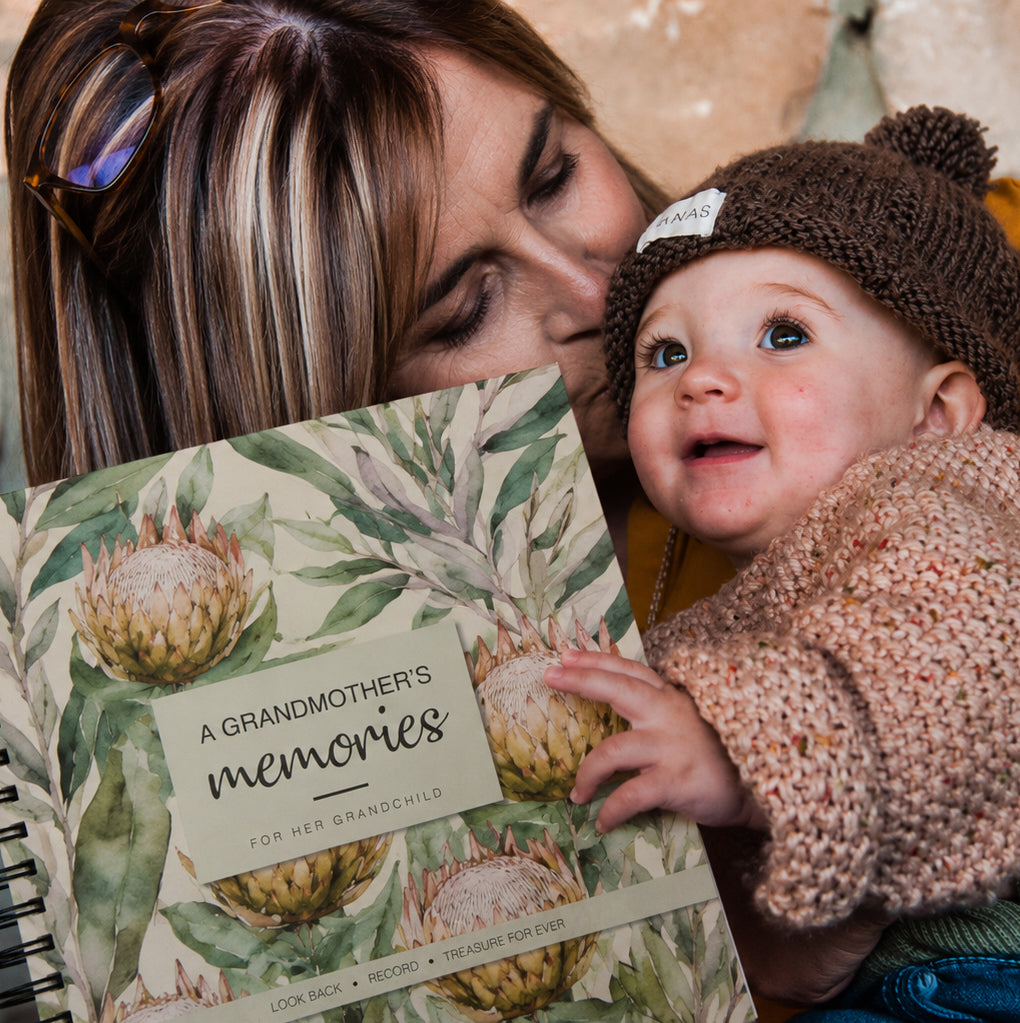 Grandmother's Book of Memories - Protea cover